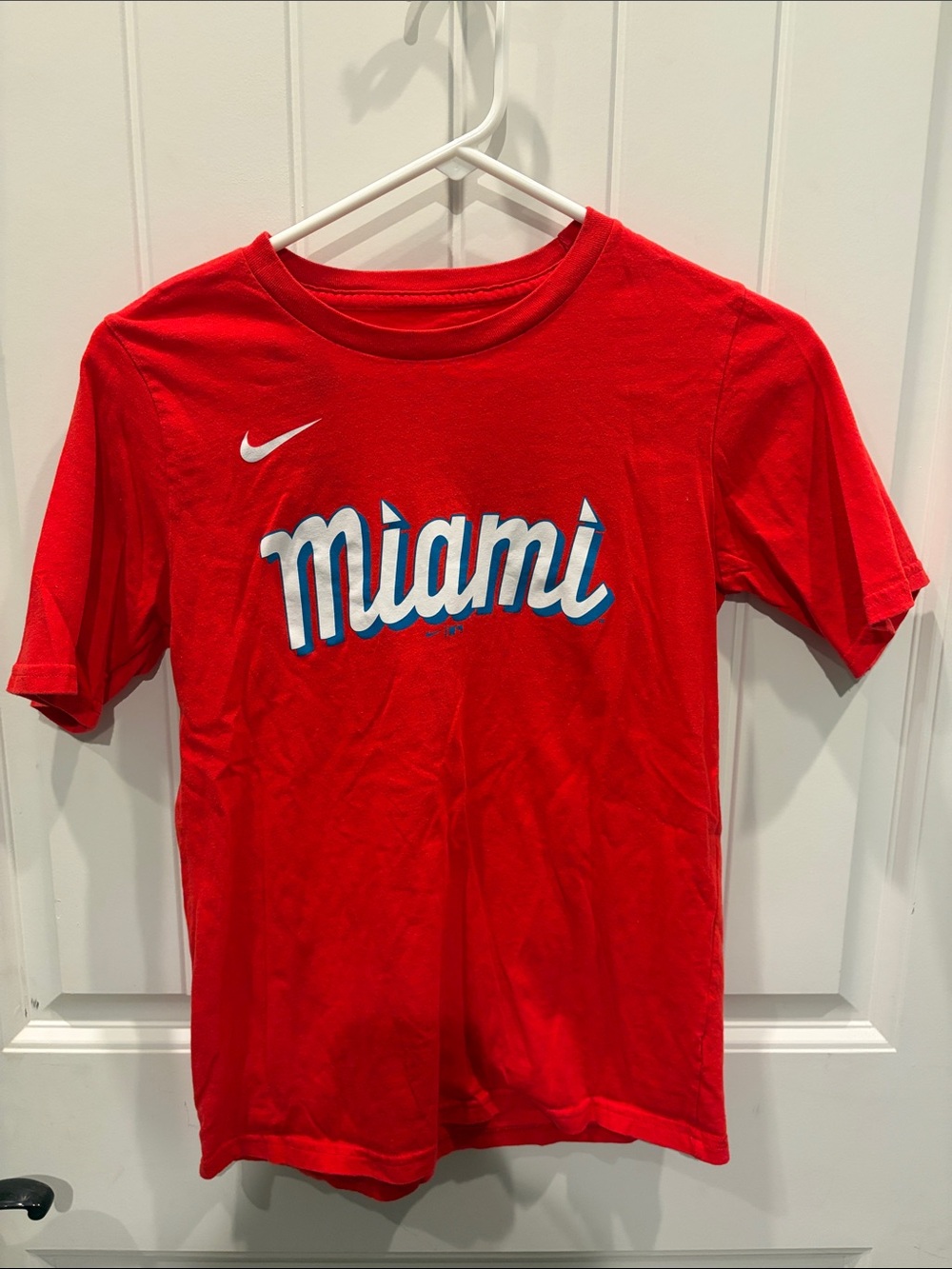 Nike Red 'Miami' Short Sleeve Kids Tee